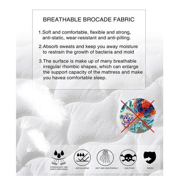 Euro Top Knit Multi-Zone Spring Mattress in single size, showcasing its plush cotton knit top and sturdy coil system for optimal support.