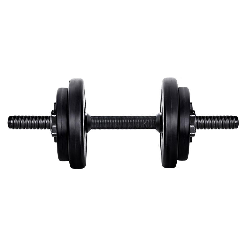 Everfit 17KG Dumbbell Set featuring adjustable weight plates and non-slip handles, ideal for home gym workouts.
