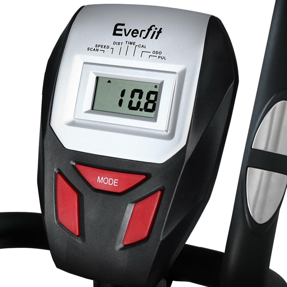 Everfit Elliptical Cross Trainer Exercise Bike with LCD display and sturdy steel frame, designed for low-impact workouts at home.