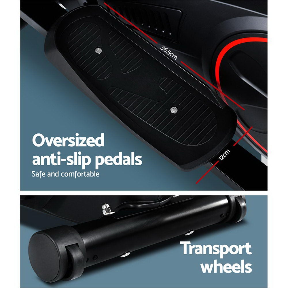 Everfit Elliptical Cross Trainer Exercise Bike with LCD display and sturdy steel frame, designed for low-impact workouts at home.