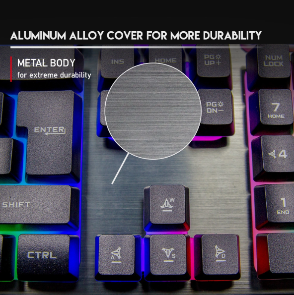 FANTECH KX-302 Major Gaming Keyboard and Mouse Combo featuring backlit keys and ergonomic design.