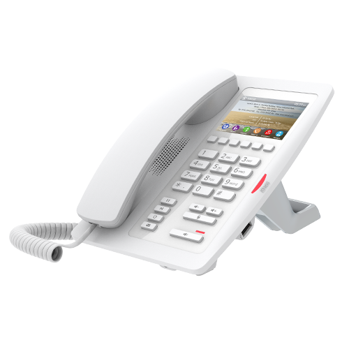 Fanvil H5 Hotel Office Enterprise IP Phone with 3.5' color screen and multiple features.