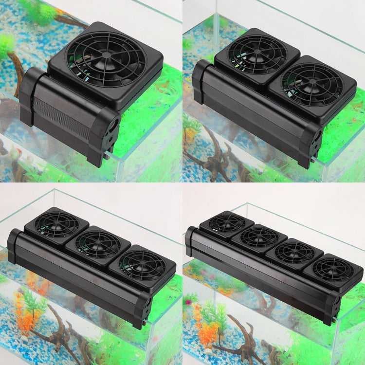 Fish Tank Cooling Fan designed for silent operation and effective cooling in aquariums, featuring adjustable wind speeds and durable construction.