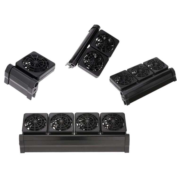 Fish Tank Cooling Fan designed for silent operation and effective cooling in aquariums, featuring adjustable wind speeds and durable construction.