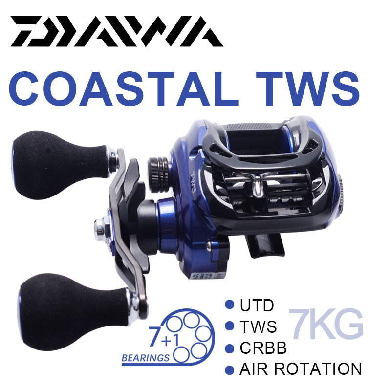 Fishing Baitcasting Reel 200HS/200HSL with SV spool, designed for saltwater fishing, showcasing its low profile and durable construction.