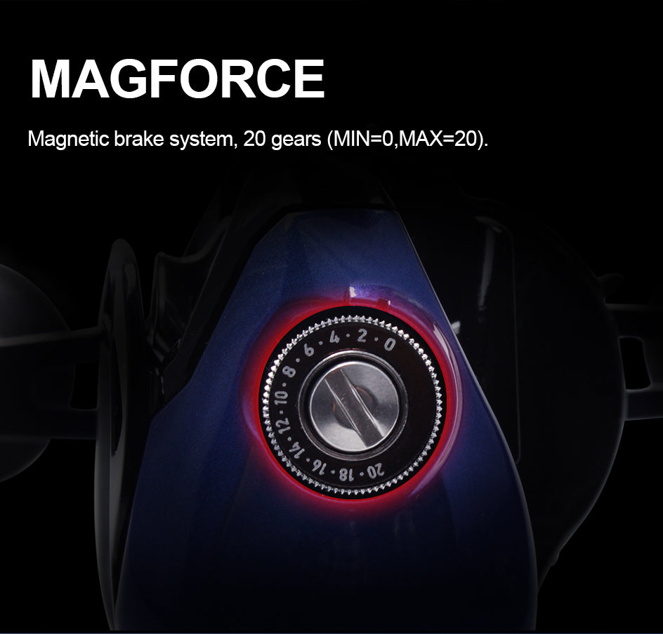 Fishing Baitcasting Reel 200HS/200HSL with SV spool, designed for saltwater fishing, showcasing its low profile and durable construction.