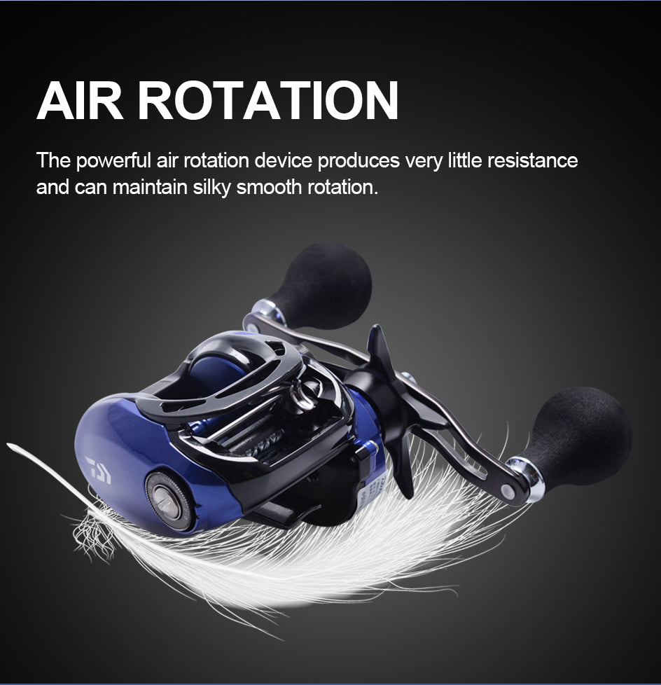 Fishing Baitcasting Reel 200HS/200HSL with SV spool, designed for saltwater fishing, showcasing its low profile and durable construction.