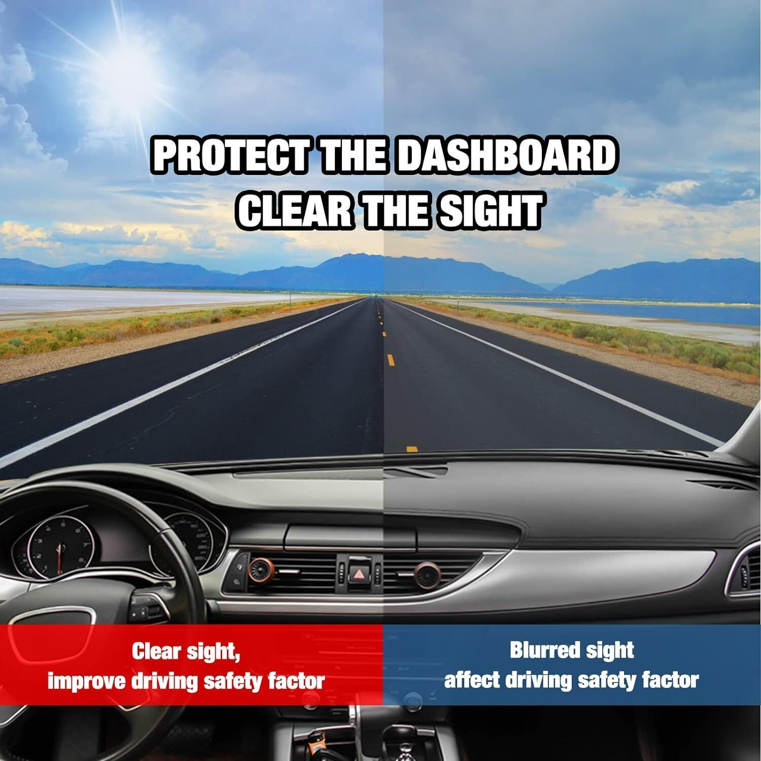 Dashboard pad cover for 2007-2014 Chevy Silverado, Tahoe, and Suburban, made from high-quality polyester material.