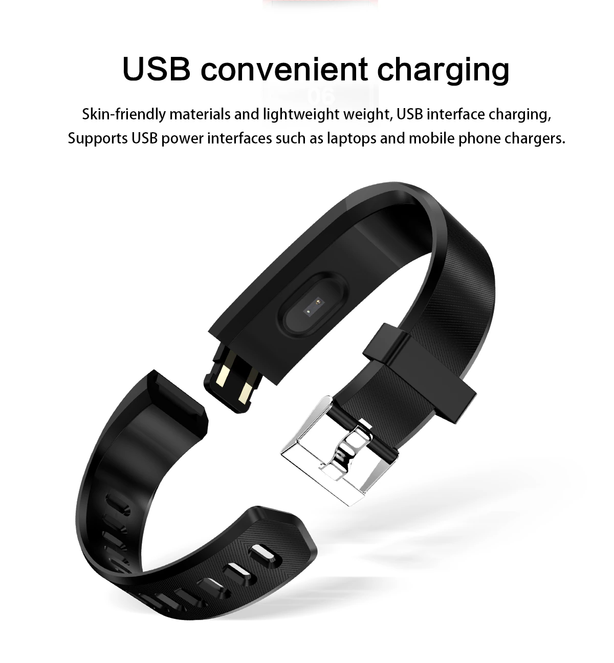 Fitness Smart Watch Activity Tracker with heart rate and oxygen monitoring features, designed for both men and women, showcasing a sleek touch screen.