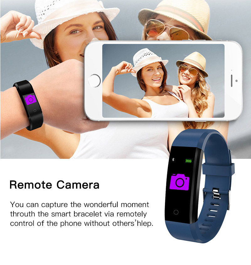 Fitness Smart Watch Activity Tracker with heart rate and oxygen monitoring features, designed for both men and women, showcasing a sleek touch screen.