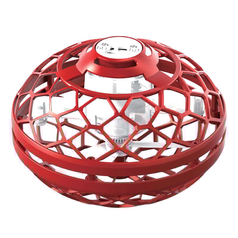 Flipo Air Toss toy in vibrant colors with LED lights, showcasing its unique boomerang design.