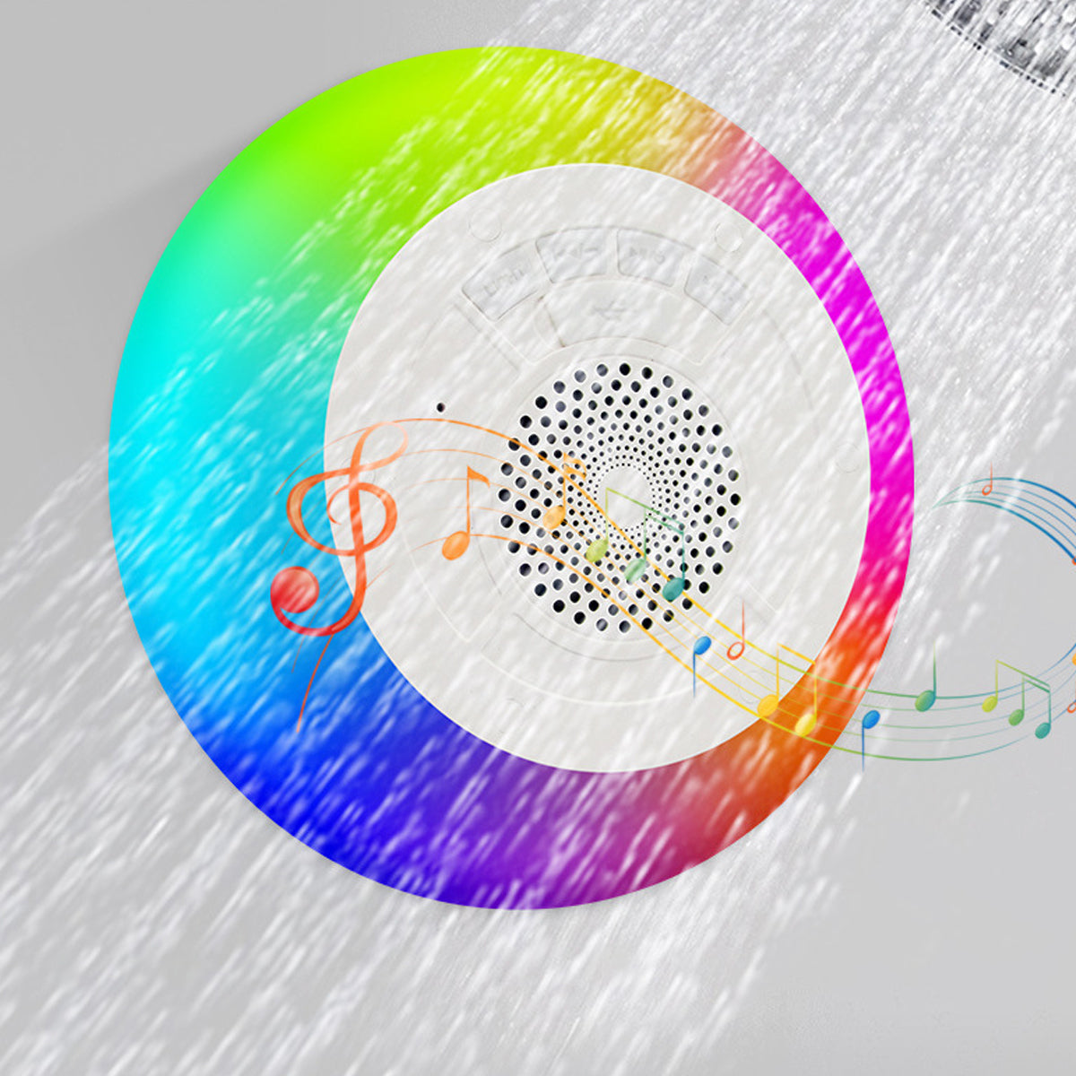 Floatilla Bluetooth LED Waterproof Speaker designed for pool parties, featuring vibrant LED lights and a sleek, portable design.