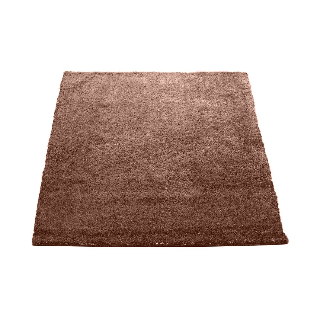 Ultra-soft shaggy rug in confetti design with anti-slip bottom, perfect for living spaces.