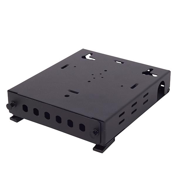 FOBOT ST 6 Port Wall Mount Fibre Optic Patch Panel with six ST connectors and tool-less access features.