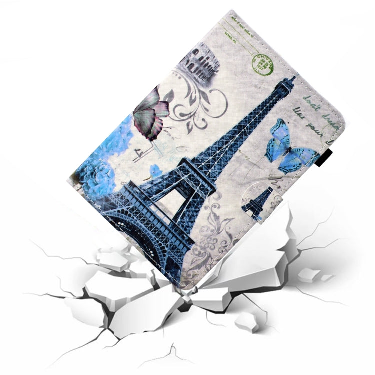 Stylish 8 inch Universal Colored Drawing Stitching Leather Tablet Case in various colors, showcasing its durable PU leather and TPU material.