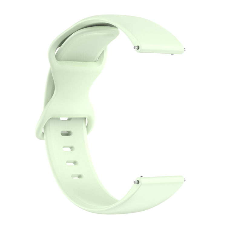 Amazfit Active L Butterfly 8-shaped Buckle Silicone Watch strap in vibrant colors, showcasing its soft texture and thickened design.