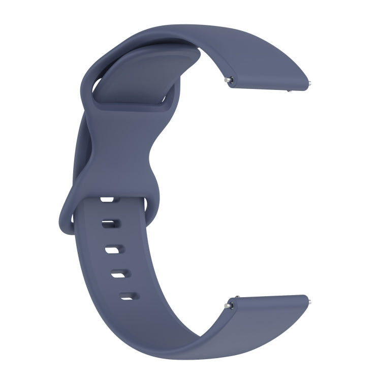 Amazfit Active S Butterfly silicone watch strap with 8-shaped buckle, showcasing its soft texture and adjustable design.