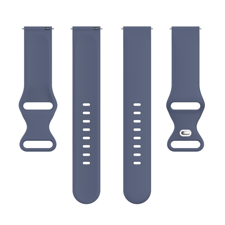 Amazfit Active S Butterfly silicone watch strap with 8-shaped buckle, showcasing its soft texture and adjustable design.