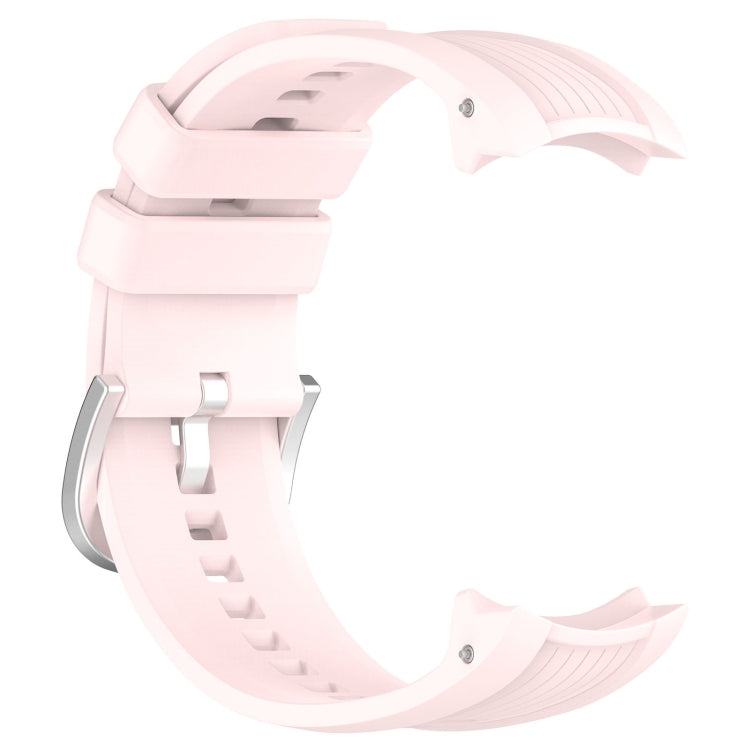 Pink silicone watch band for Amazfit Balance A2286, featuring a vertical texture design for comfort and style.