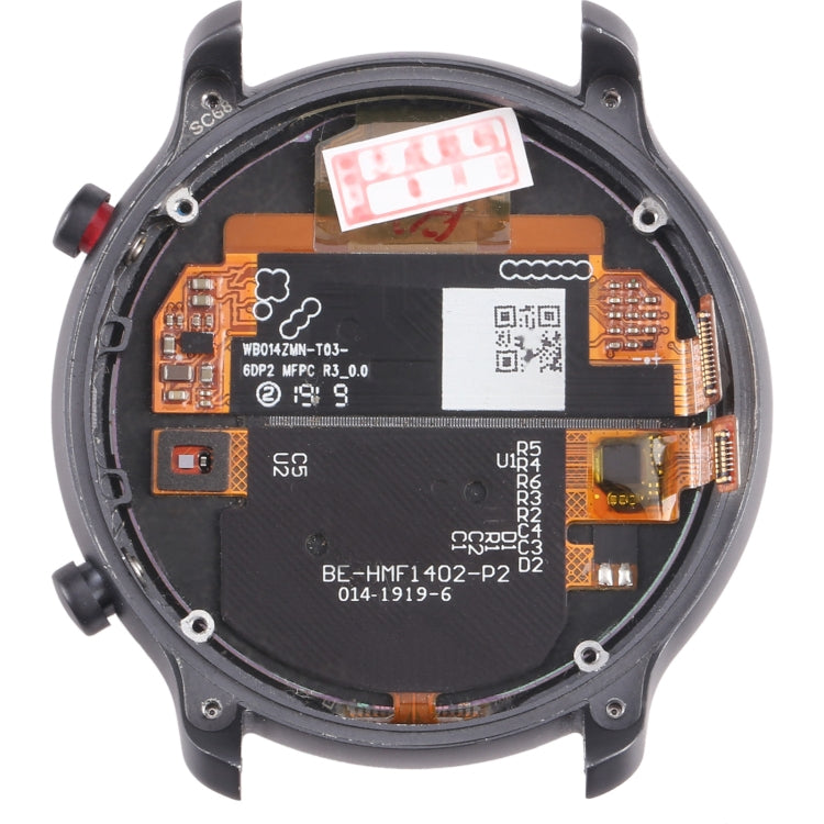 Amazfit GTR 47mm original LCD screen digitizer full assembly, showcasing the screen and touch digitizer with frame.