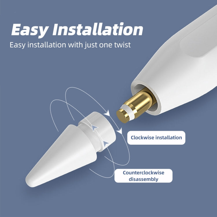 Double damping replacement tips for Apple Pencil 1 and 2, showcasing their sleek design and compatibility.