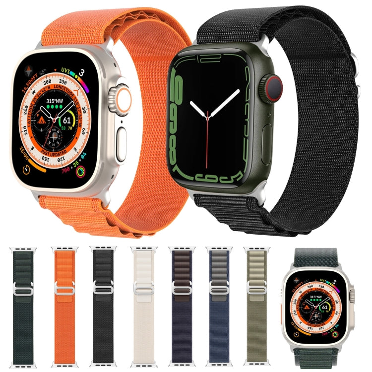 DUX DUCIS GS Series Nylon Loop Watch band for Apple Watch Series 9, showcasing its ergonomic design and vibrant color options.