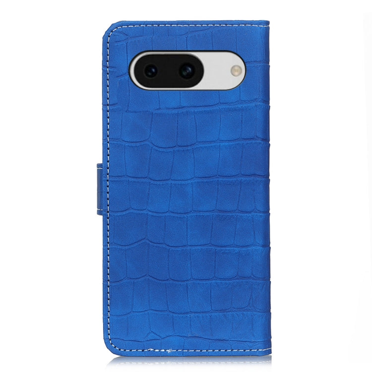 For Google Pixel 8a Magnetic Crocodile Texture Leather Phone Case showcasing its elegant design and features.