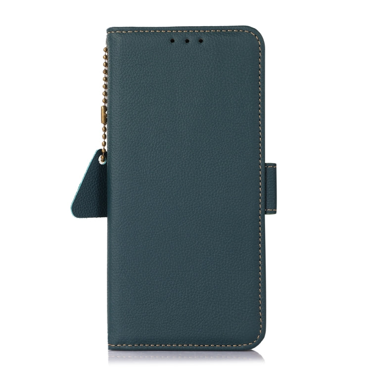 For Google Pixel 8A Side-Magnetic TJ Genuine Leather RFID Phone Case showcasing its elegant design and card wallet feature.