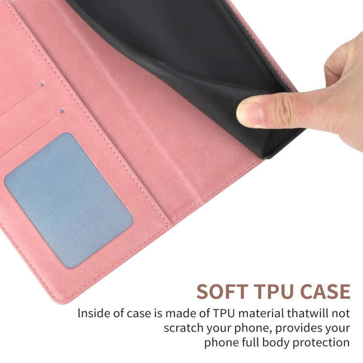 Pink Y-shaped pattern flip leather phone case designed for Google Pixel 8a, showcasing its stylish design and functional features.