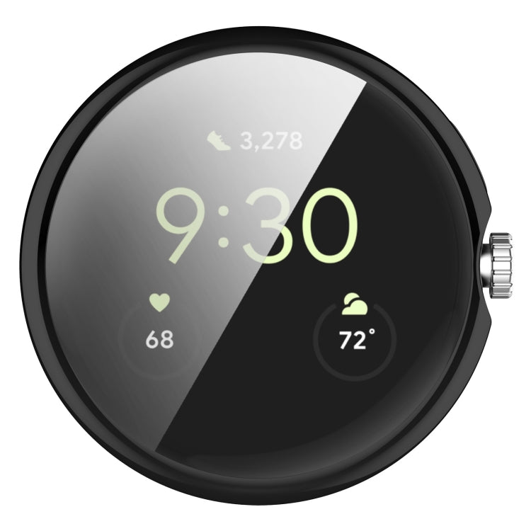 TPU Electroplated Watch Case for Google Pixel Watch 2, showcasing its sleek design and full coverage protection.