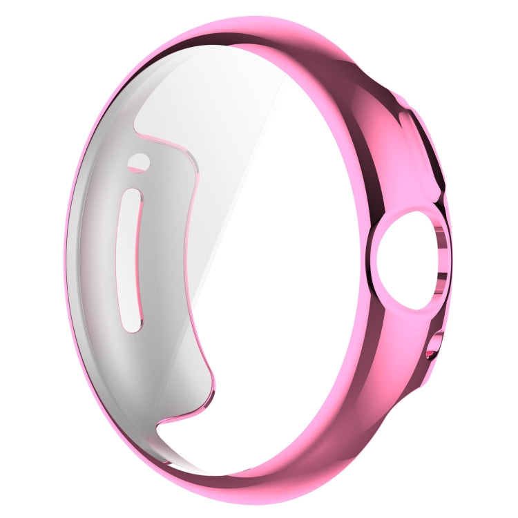 TPU Electroplated Watch Case for Google Pixel Watch 2, showcasing its sleek design and full coverage protection.