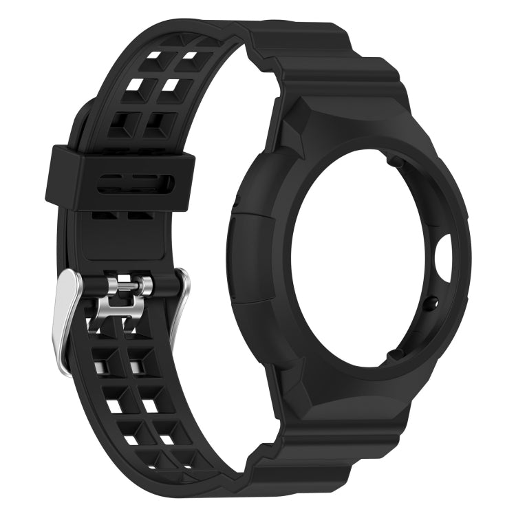 Integrated Fully Enclosed Silicone Watch Strap for Google Pixel Watch 2, showcasing its sleek design and protective frame.