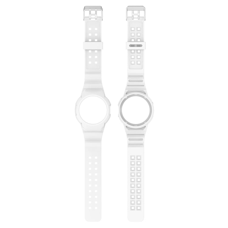 Fully enclosed silicone watch strap for Google Pixel Watch 2, showcasing its sleek design and adjustable features.