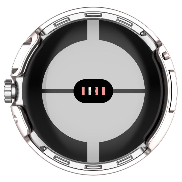 Google Pixel Watch 2 PC + Tempered Film Integrated Watch Case, showcasing its durable design and lightweight features.