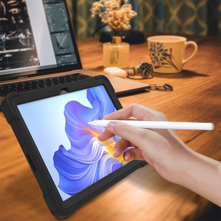 For Honor Pad X8 Shockproof Silicone Hybrid PC Tablet Case showcasing its durable design and built-in kickstand.