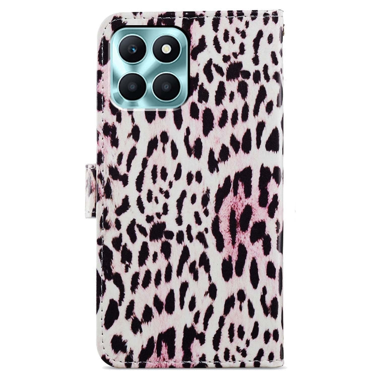 For Honor X6A Painted Pattern Horizontal Flip Leather Phone Case with wallet and kickstand features, showcasing its stylish design and functionality.