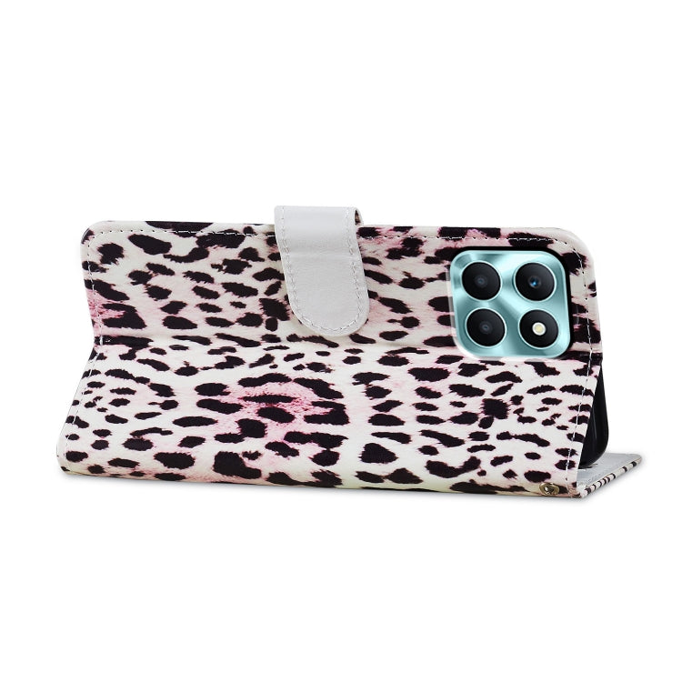 For Honor X6A Painted Pattern Horizontal Flip Leather Phone Case with wallet and kickstand features, showcasing its stylish design and functionality.