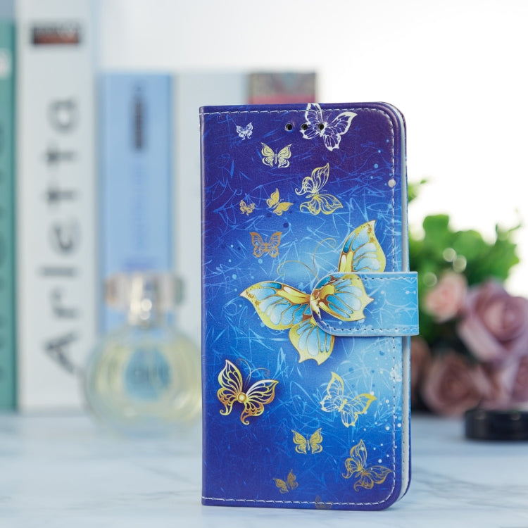 For Huawei Mate 60 Painted Pattern Horizontal Flip Leather Phone Case with card slots and wrist strap, showcasing its stylish design and functionality.