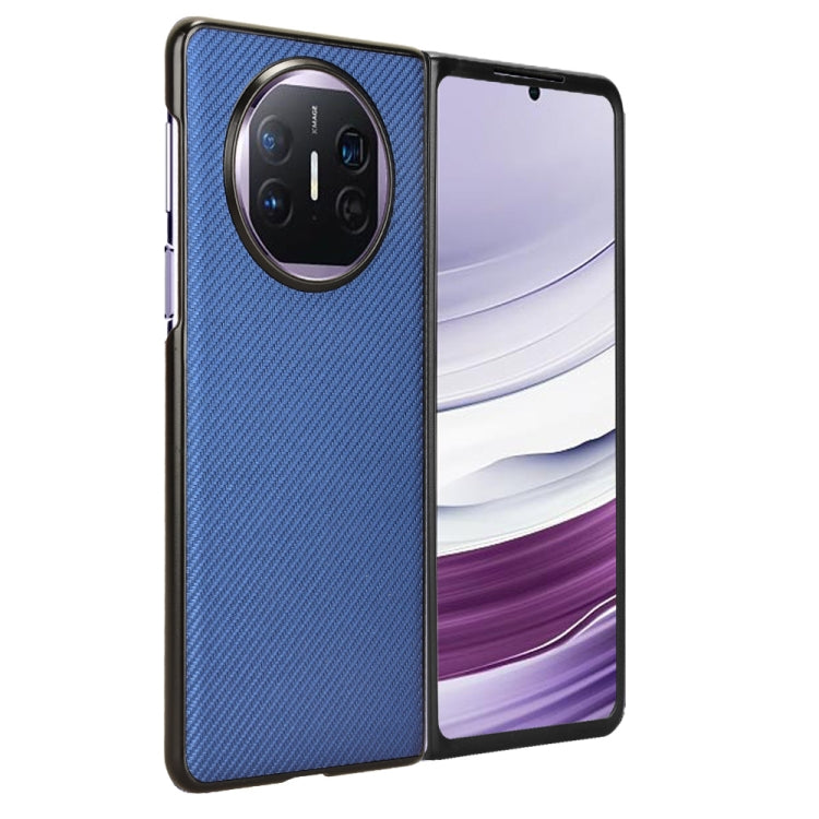 Blue PU leather and PC phone case designed for Huawei Mate X5, showcasing its sleek and stylish design.