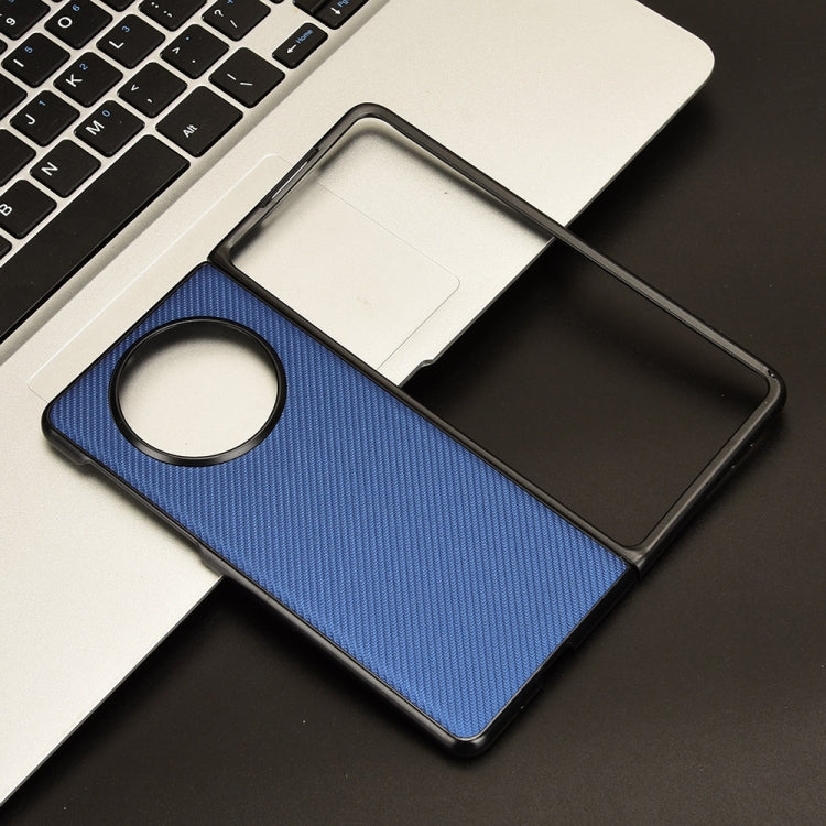 Blue PU leather and PC phone case designed for Huawei Mate X5, showcasing its sleek and stylish design.
