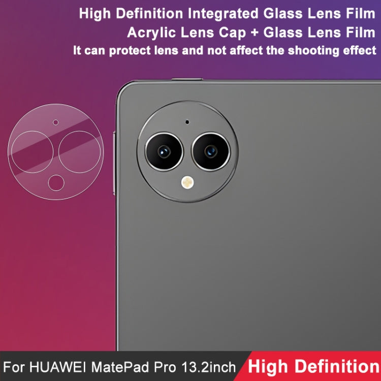 imak Integrated Rear Camera Lens Tempered Glass for Huawei MatePad Pro 13.2, showcasing its clarity and protective features.