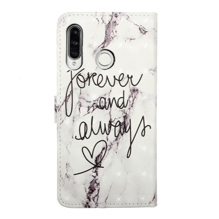For Huawei P30 Lite Oil Embossed 3D Drawing Leather Phone Case showcasing its stylish design and durable material.