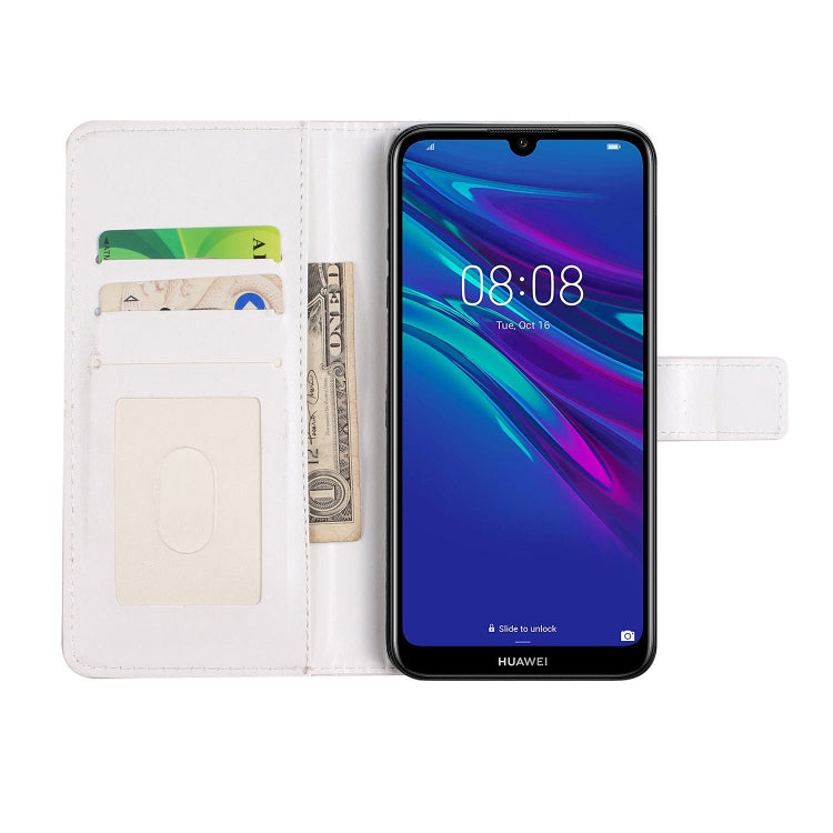 For Huawei P30 Lite Oil Embossed 3D Drawing Leather Phone Case showcasing its stylish design and durable material.