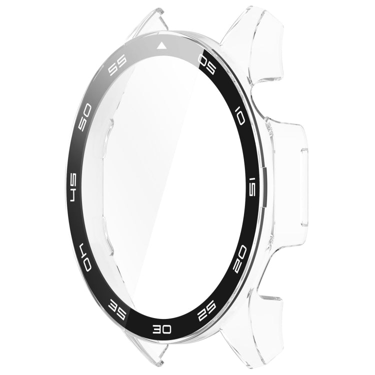 A lightweight protective case for Huawei Watch GT 4 46mm made of PC and tempered glass, showcasing its sleek design and durability.