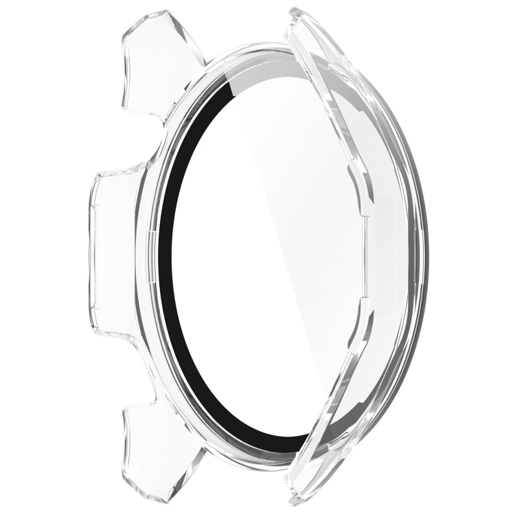 A lightweight protective case for Huawei Watch GT 4 46mm made of PC and tempered glass, showcasing its sleek design and durability.