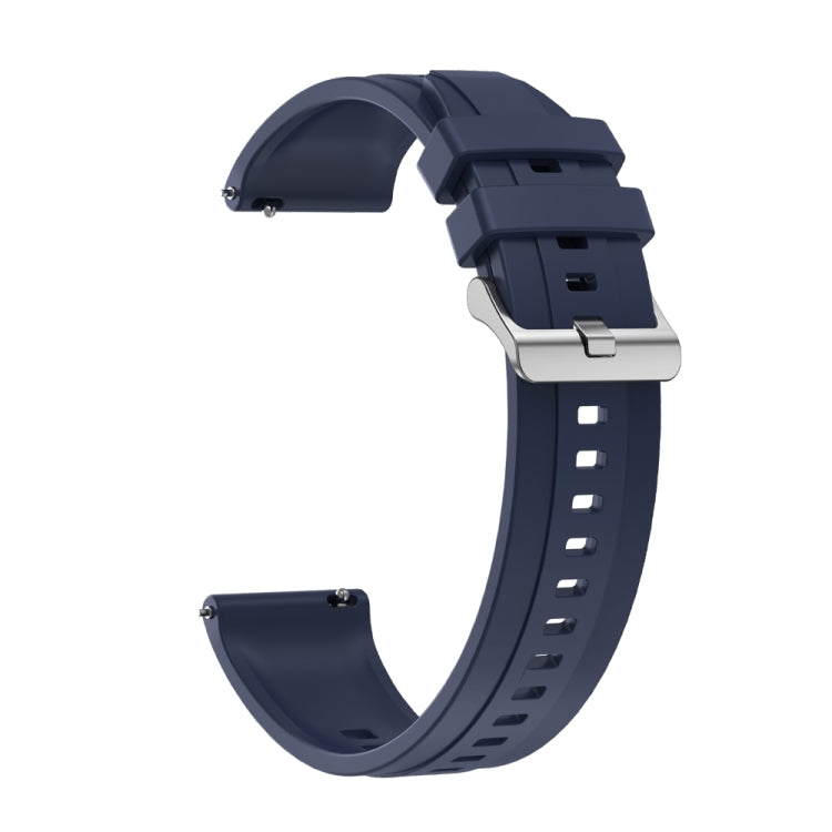 Tire pattern silver buckle strap for Huawei Watch GT3 SE, showcasing its soft silicone material and stylish design.