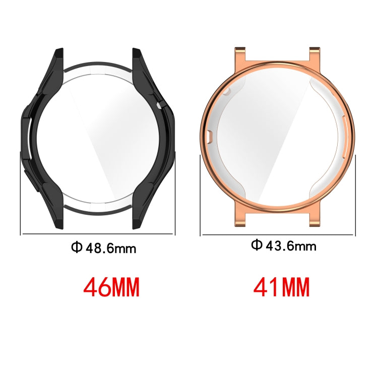 Full coverage TPU electroplated watch case for Huawei Watch GT4 41mm, showcasing its sleek design and protective features.