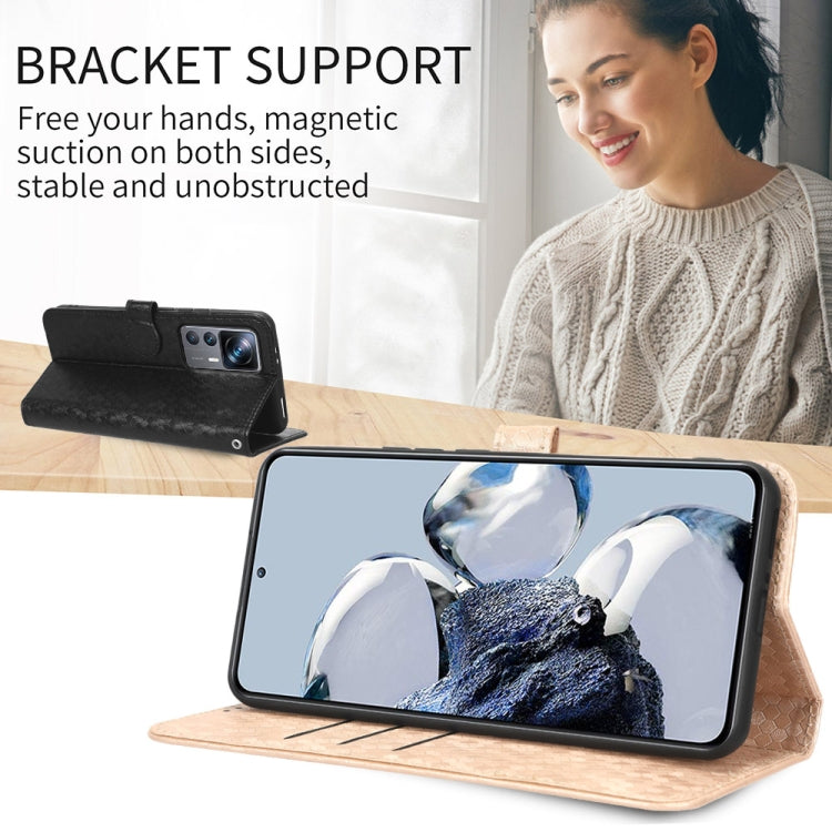 Black honeycomb dot texture leather phone case for Infinix Zero 30 4G, showcasing its stylish design and functional features.