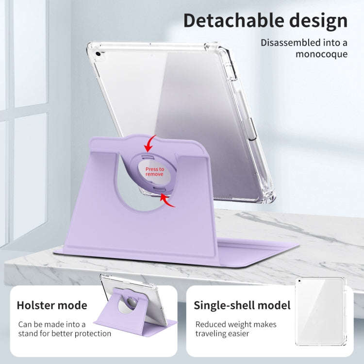 360 Rotation Detachable Clear Case for iPad Pro 9.7, showcasing its transparent design and protective features.