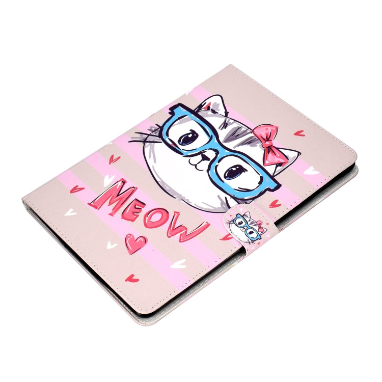 For iPad Pro 10.5 inch case featuring a colorful drawing pattern, made from PU leather and TPU material, designed for protection and convenience.